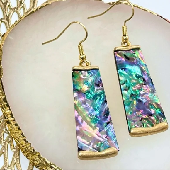 Elegant Multicolor Drop Earrings - Picture 1 of 2
